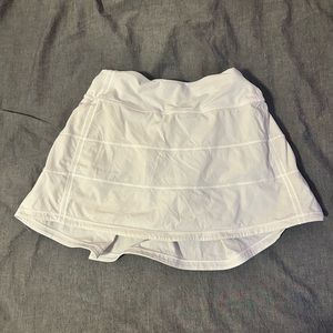 White Lululemon Pace Rival Skirt